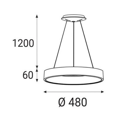 LED2 - LED Luster na lanku BELLA LED/40W/230V 3000/4000K biela