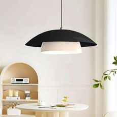 Závesný luster na lanku MOONLIGH 1xE27/40W/230V čierna