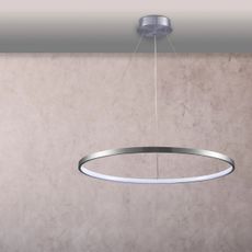 LED Luster na lanku LEA LED/20W/230V 4000K pr. 50 cm matný chróm