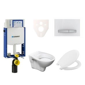 Cenovo zvýhodnený závesný WC set Geberit na zamurovanie + WC S-Line S-line Pro 110.302.00.5NR8