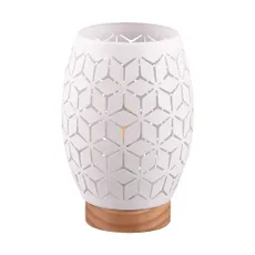 Biela stolová lampa (výška 21 cm) Bidar – Trio