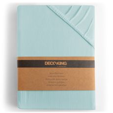 DecoKing Bavlnené prestieradlo AmeliaHome AMBER mrazivomodré, velikost 220-240x220+30