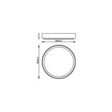 Philips - LED Stmievateľné stropné svietidlo HANNO LED/24W/230V 2700K čierna