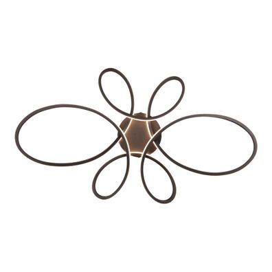 Čierne LED stropné svietidlo 45.5x83 cm Fly – Trio