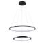LED Luster na lanku LEA LED/35W/230V 4000K pr. 60 cm čierna