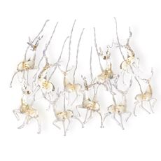 DecoKing Vánoční LED světýlka REINDEERS teplá bílá