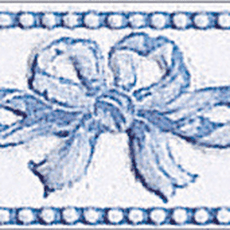 Listela Fineza Ricordi bleu 7x20 cm lesk RICLIFIA