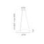 Artemide 1401010APP-LED Stmievateľný luster na lanku AMELUNA LED/41W/230V 3000K