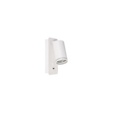Nástenné bodové svietidlo s USB nabíjačkou 1xGU10/35W/230V biela