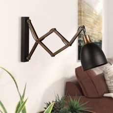 Nástenné svietidlo v čiernej a bronzovej farbe ø 16 cm Sivani – Opviq lights