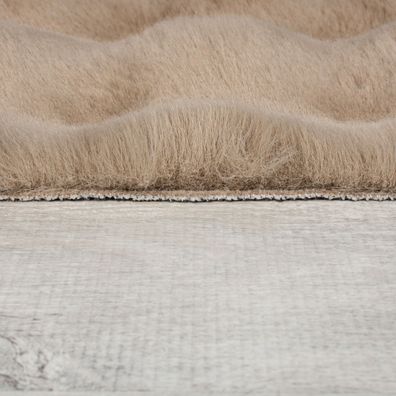 Flair Rugs , Kusový koberec Waffle Faux Fur Taupe, 180x290, hnedá, obývacia izba