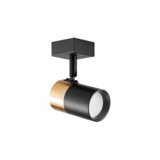 Zuma Line 2204BD-1-BK- Nástenné bodové svietidlo FORI 1xGU10/50W/230V čierna/zlatá