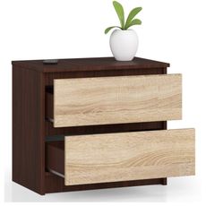 Nočný stolík K60 - wenge/dub sonoma