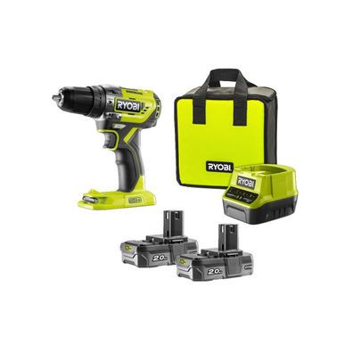 Ryobi R18PD5-220S aku 18 V bezuhlíkový príklepová vŕtačka + 2x 2Ah batéria + nabíjačka ONE +