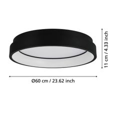 Eglo 900067 - LED RGBW Stmievateľné stropné svietidlo MARGHERA-Z LED/26W/230V