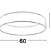 LED stropné svietidlo Rando 60 4000K svetlá sivá
