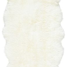 Linea Natura OVČIA KOŽUŠINA, 110/180 cm, biela
