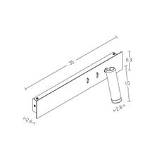 Zambelis H54 - LED Nástenné svietidlo LED/3W + LED/10W/230V čierna