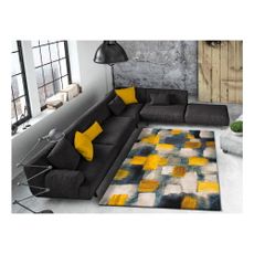 Modro-žltý koberec Universal Lienz, 140 x 200 cm