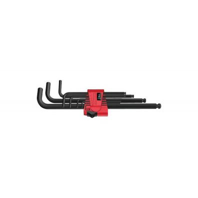 Wera 073596 Nástrčné kľúče inbus 950/9 Hex-Plus 6 SB. Sada 9 kusov BlackLaser