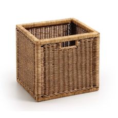Estila Vidiecky štýlový košík Rattan z prírodného materiálu v hnedej farbe 38cm