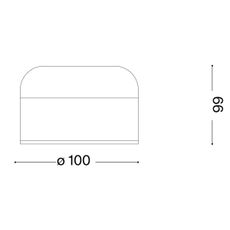 Ideal Lux - LED dotyková stolná lampa MIGNON LED/5W/5V pr. 10 cm CRI 90 biela