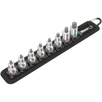 Wera 003974 Zyklop 3/8" Belt B Imperial 1 inbusové zásuvky s funkciou držania (sada 8 ks)