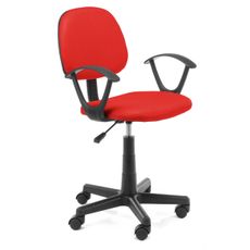 Ak furniture Detská otočná stolička FLOR červená
