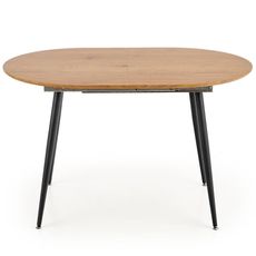 Rozkladací stôl Colorado 120/160x80cm Mdf/Oceľ – Dub Zlatá/Čierna