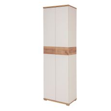 Biela prírodná šatníková skriňa v dekore duba 59x199 cm Topix – Germania