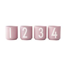 Porcelánové svietniky v súprave 4 ks Mini - Design Letters