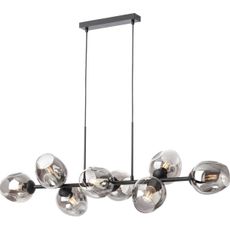 Redo - Náhradné tienidlo k lampe, k lustru PIERCE pr. 15 cm čierna/dymová