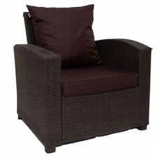 Golden Garden Podsedák na záhradný nábytok GG95 55/60/8cm + vankúš 55/50cm hnedá