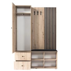 KONDELA Koli C predsieň dub artisan / čierna