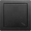 Prepínač black mat 12DWP-3