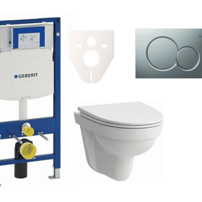 Cenově zvýhodněný závěsný WC set Geberit do lehkých stěn / předstěnová + WC Laufen Laufen Pro Nordic SIKOGES3H3