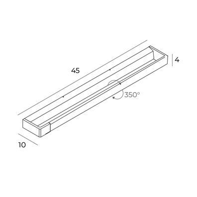 MAXLIGHT W0318 - LED Kúpeľňové nástenné svietidlo FLINK LED/12W/230V IP44 zlatá