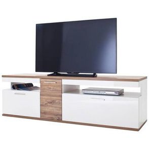 Livetastic TV DIEL, biela, farba duba, 180/55/50 cm