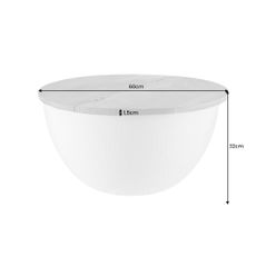 Konferenčný stolík Orient Storage 60cm akáciová strieborná
