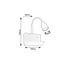 Rabalux 71090 - Nástenná lampa s poličkou TACITO 1xGU10/25W/230V biela