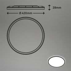 Briloner 7157-415 - LED Stropné svietidlo SLIM LED/22W/230V