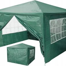 MultiGarden Skládací zahradní párty stan ELYPSO 3x3 m zelený