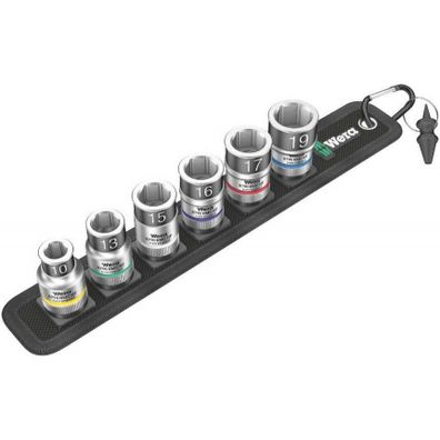 Wera 003995 Nástrčné hlavice Zyklop 1/2" 10 ÷ 19 mm Pás C 1 s funkciou držania (sada 7 kusov)
