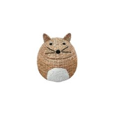 Detský kôš na hračky z vodného hyacintu v prírodnej farbe ø 40x43 cm Cat – Compactor