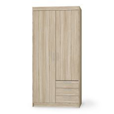 Šatníková skriňa Elenas 2D 3S 90 x 190 x 53 cm - dub sonoma