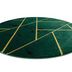 Dywany Łuszczów Kusový koberec Emerald geometric 1012 green and gold kruh - 200x200 (priemer) kruh cm