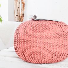 Estila Štýlové retro sedátko Stool 50cm koral