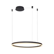Azzardo AZ4960 -LED Stmievateľný luster na lanku HALO LED/54W/230V pr. 80 cm čierna