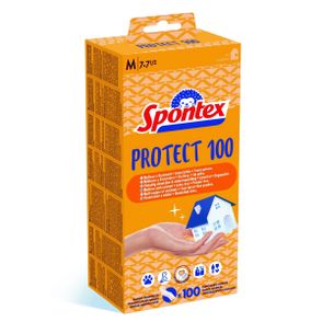 Spontex Protect jednorazové vinylové rukavice veľ. M, 100 ks