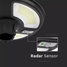 LED Solárna pouličná lampa so senzorom LED/7,5W/3,2V IP65 4000K + DO